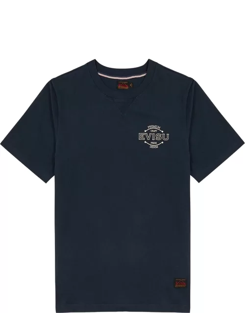Evisu Printed Cotton T-shirt - Black