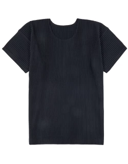 Homme Plissé Issey Miyake Pleated Jersey T-shirt - Navy
