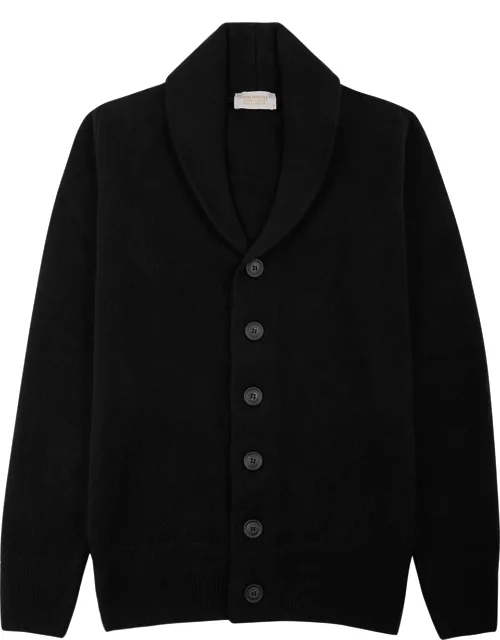 John Smedley Cullen Wool And Cashmere-blend Cardigan - Black