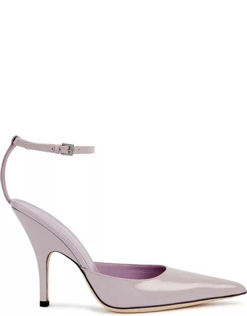 BY Far Eliza 115 Patent Leather Pumps - Lilac