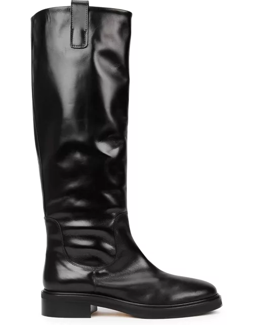Aeyde Henry Leather Knee-high Boots - Black