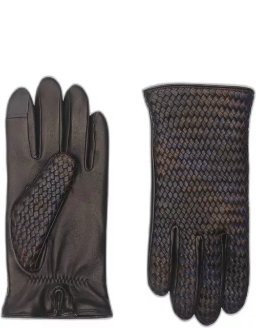 Men's Woven Leather Glove