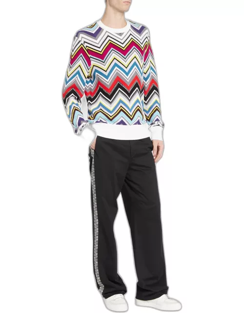 Men's Multicolor Chevron Sweater
