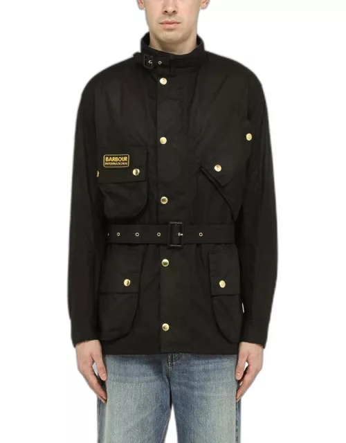 Black padded jacket