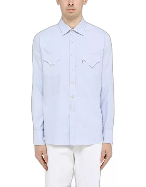 Cotton light blue shirt