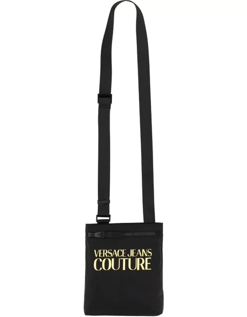 versace jeans couture shoulder bag with logo