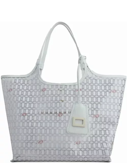Medium Grand Vivier white bag in PVC