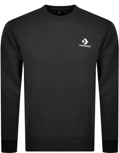 Converse Star Chevron Logo Sweatshirt Black