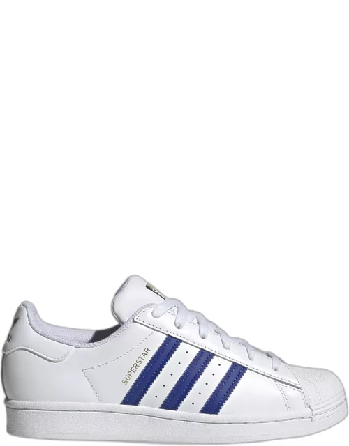 White/blue Superstar sneaker