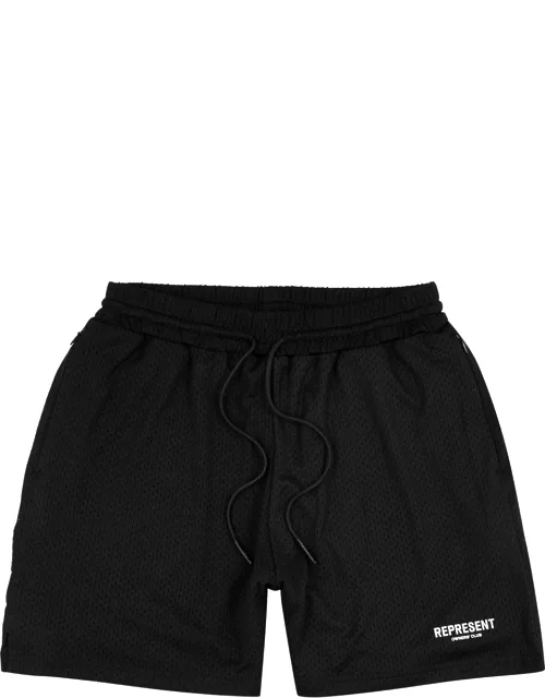Represent Owners Club Logo Mesh Shorts - Black