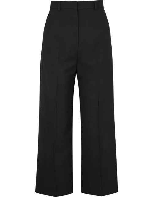 Acne Studios Cropped Straight-leg Woven Trousers - Black