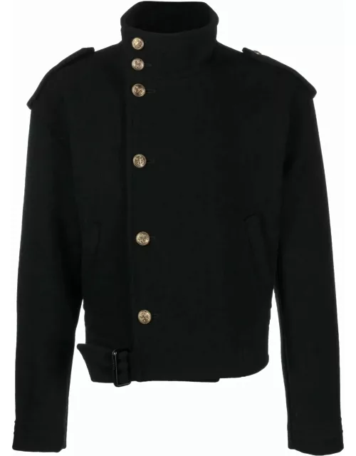 Black short jacket with button