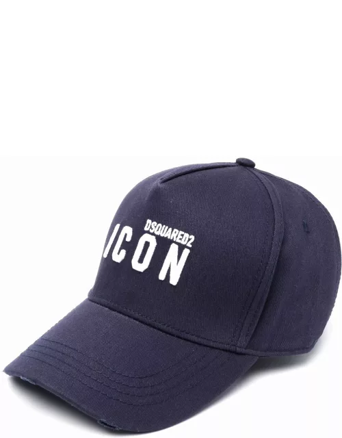 DSQUARED2 Small Icon Embroidered Cap Navy