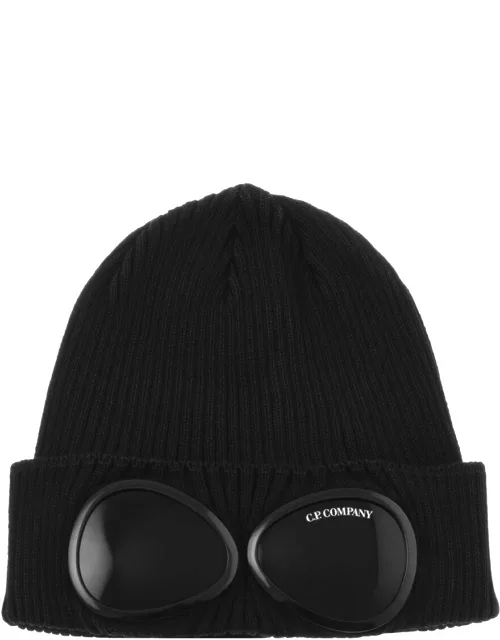 CP Company Goggle Beanie Hat Black