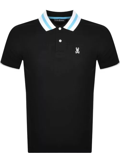 Psycho Bunny Logo Short Sleeve Polo Shirt Black