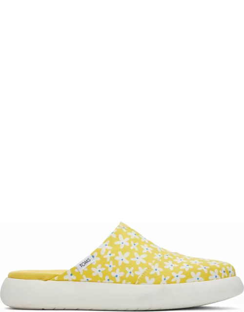 TOMS Women's Yellow Daisies Mallow Mule Slip-On Sneakers Shoe