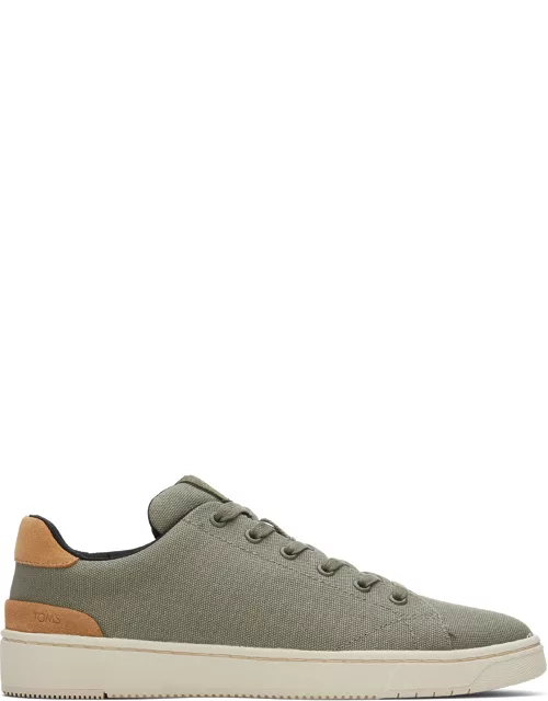 TOMS Men's Grey TRVL LITE Vetiver Canvas Sneakers Shoe