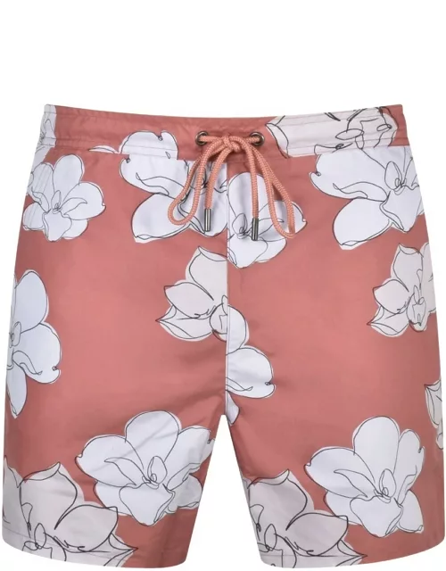 Ted Baker Floral Swim Shorts Pink
