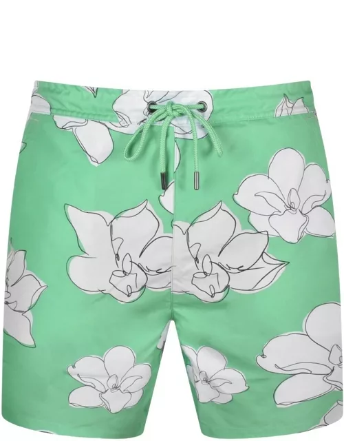 Ted Baker Floral Swim Shorts Green