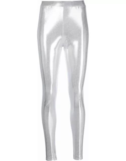 Alexandre Vauthier metallic-effect high-waist legging