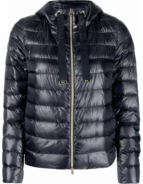Quilted nylon down jacket