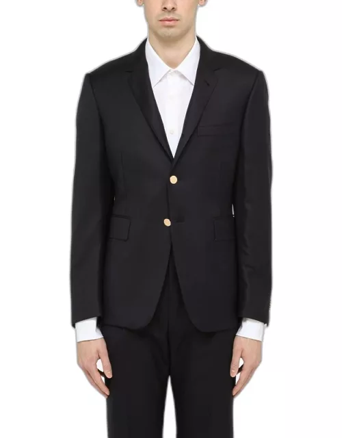 Navy wool double-breasted jacket