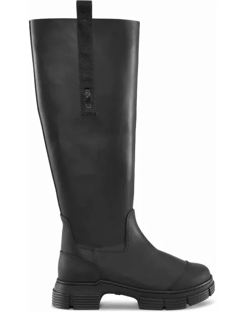 GANNI Country Boots in Black Responsible