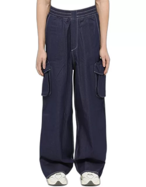 Blue cotton baggy trouser