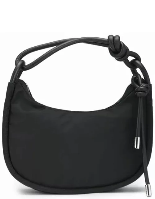 GANNI Knot Bag in Black Recycled Nylon Women'