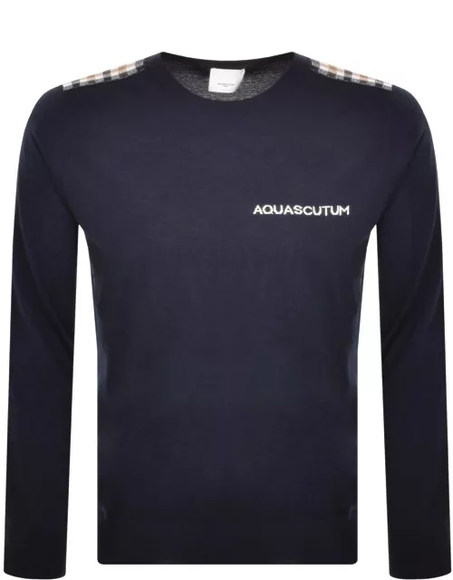 Aquascutum London Knit Jumper Navy