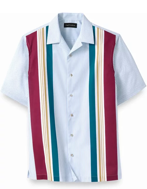 Cotton Stripe Print Casual Shirt