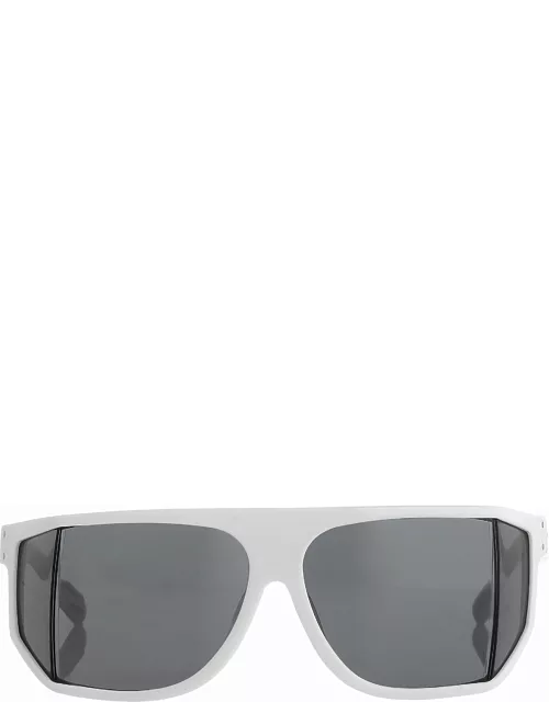 Raf Simons 22 C2 Rectangular Sunglasses in White