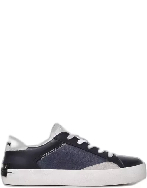Crime London trainers in leather and fabric