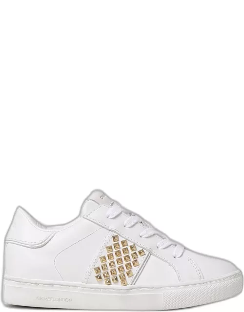 Crime London trainers in leather with stud