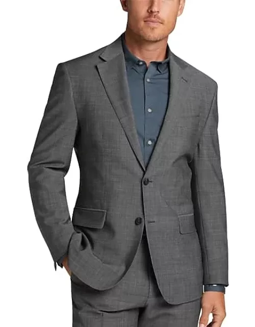Awearness Kenneth Cole Modern Fit Men's Suit Gray Tic