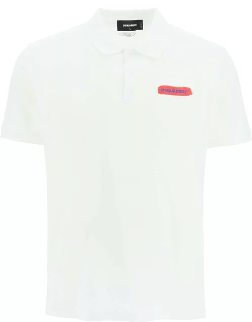 DSQUARED2 logo cotton polo shirt