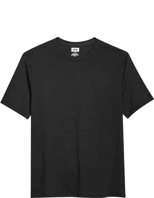 Joseph Abboud Men's Modern Fit Luxe Cotton Jersey Knit Crew Neck T-Shirt Black