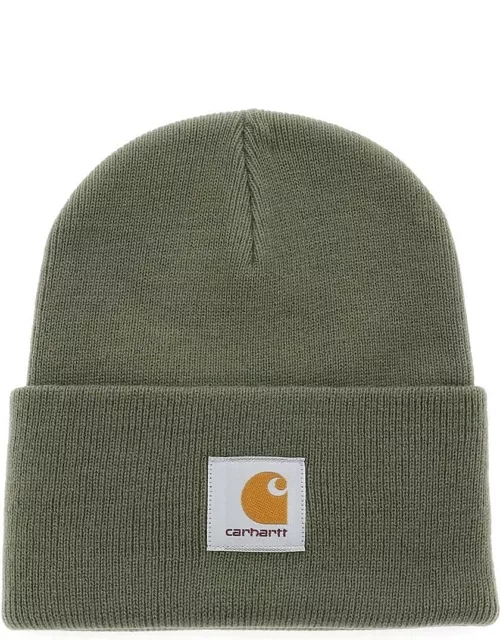 CARHARTT WIP beanie hat with logo patch