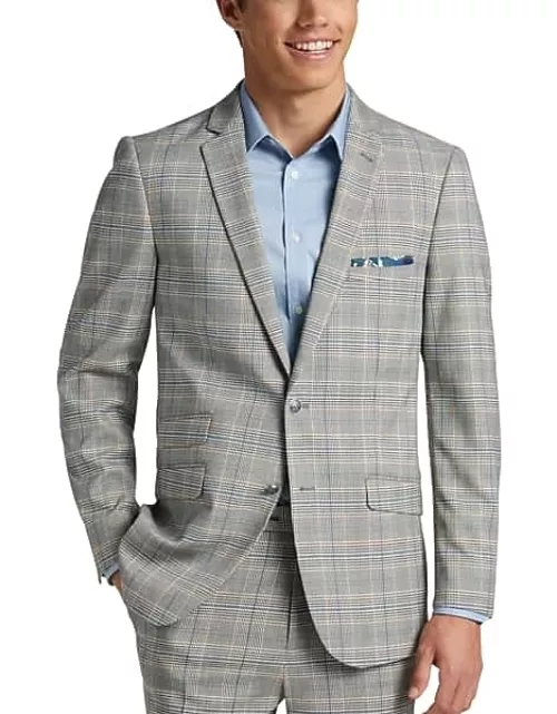 Paisley & Amp; Gray Men's Paisley & Gray Slim Fit Suit Separates Jacket Slate Blue Check