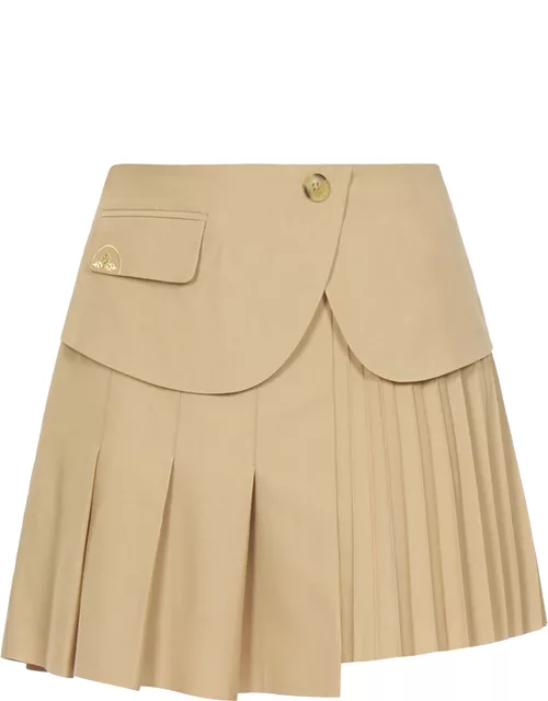 Double Layered Pleated Skirt