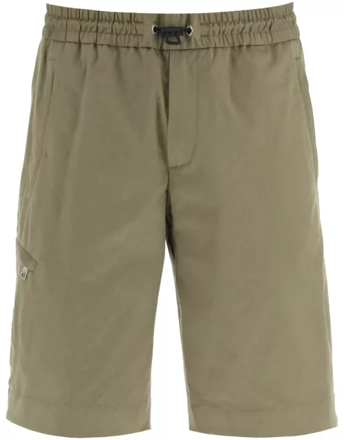 MONCLER SHORTS WITH HOOK-AND-LOOP CLOSURE