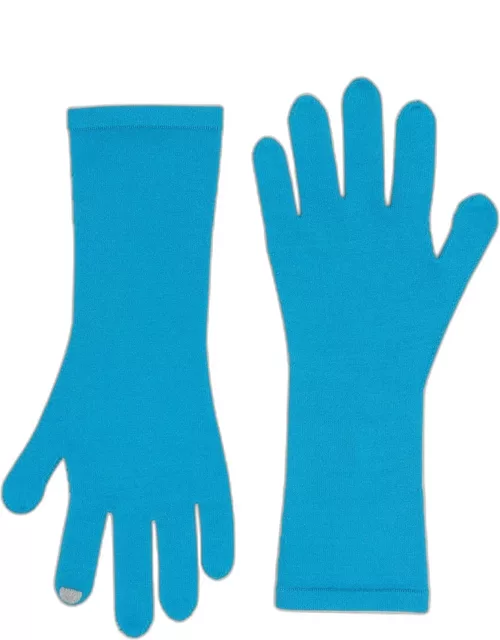 Maffei blue knitted glove