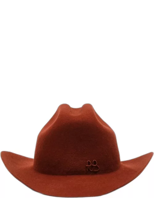Cowboy hat in ginger felt