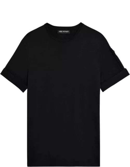 Neil Barrett T-shirt With Sleeve Zip