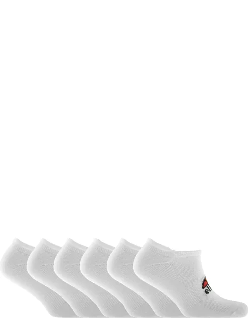 Ellesse 6 Pack Trainer Socks White