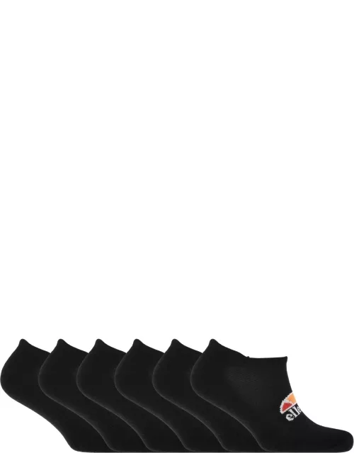 Ellesse 6 Pack Trainer Socks Black
