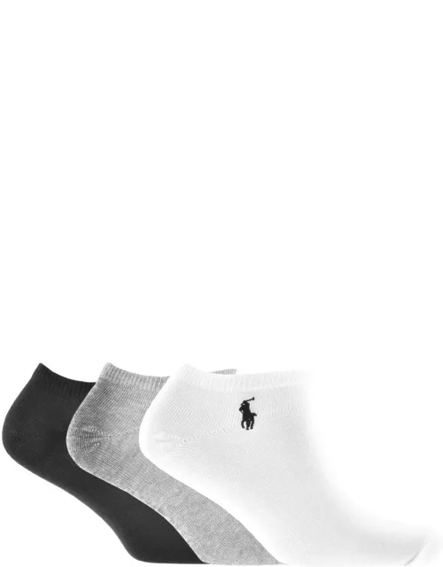Ralph Lauren 3 Pack Trainer Socks White