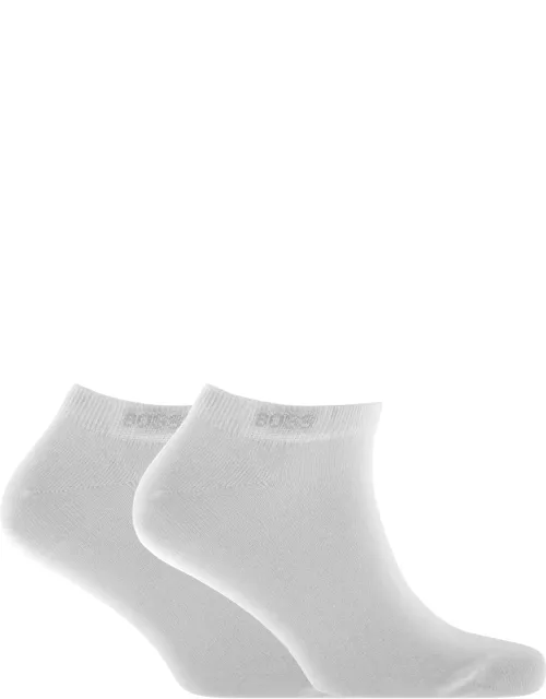 BOSS Two Pack Trainer Socks White