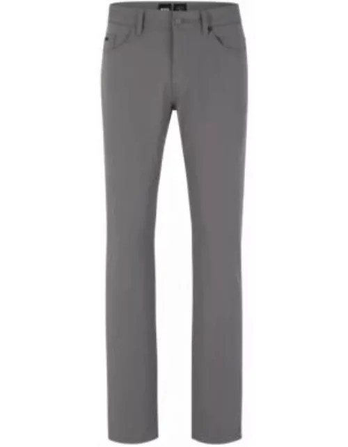 Slim-fit jeans in performance-stretch anti-crease fabric- Dark Grey Men's Jean