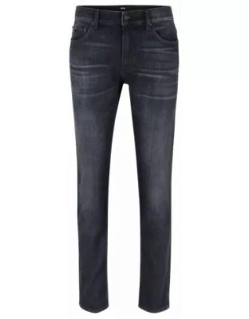Slim-fit jeans in super-soft gray Italian denim- Grey Men's Jean